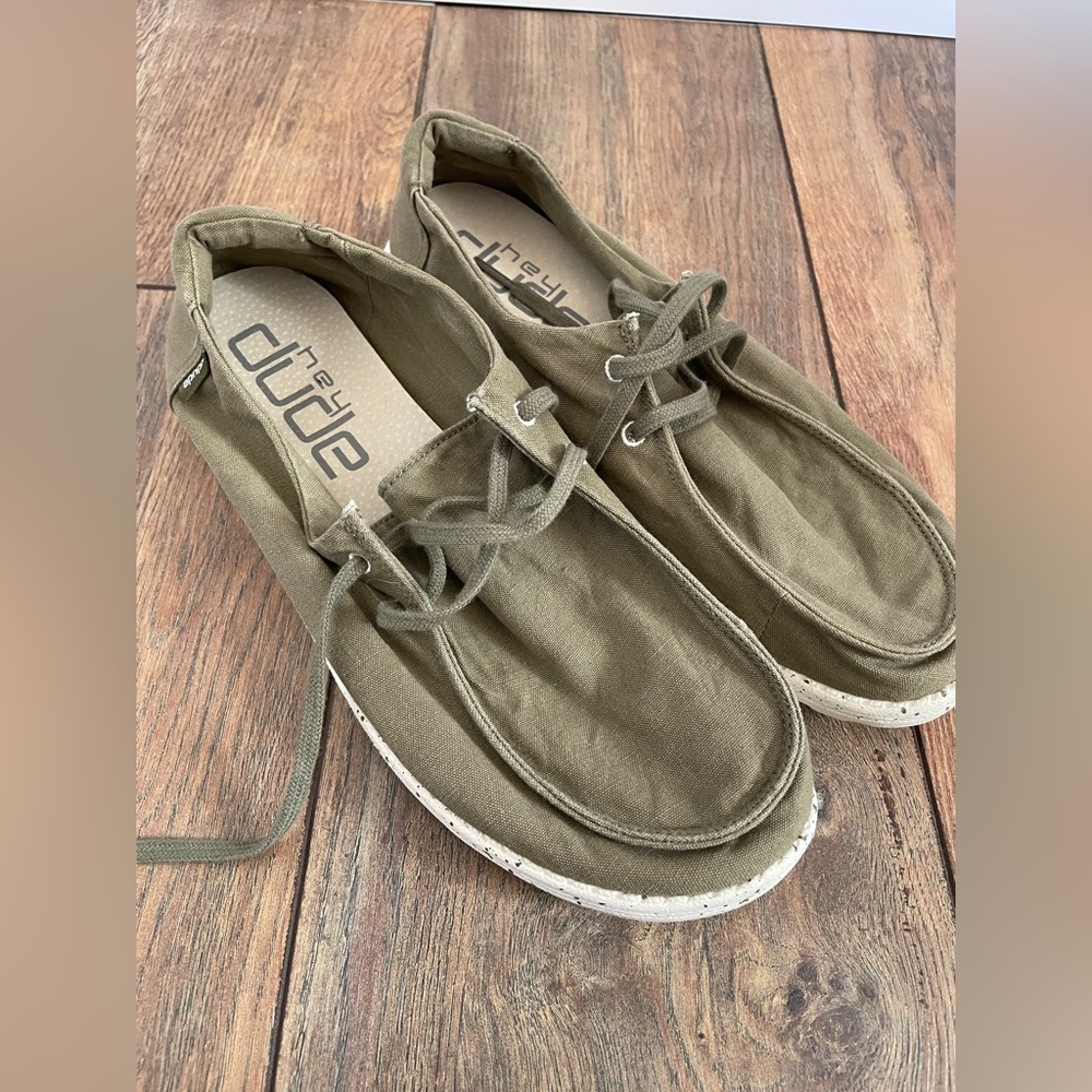 Hey Dude Wendy Casual Slip On, Sage color. Barley worn in excellent condition ..